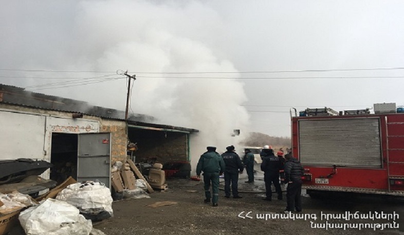 Ավտոտեխսպասարկման կետում բռնկված հրդեհը մարվել է