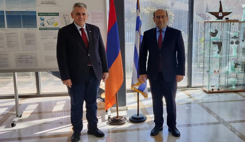Armenian Ambassador to Greece discusses steps to expand cooperation with Secretary General of Orthodox Inter-parliamentary Assembly