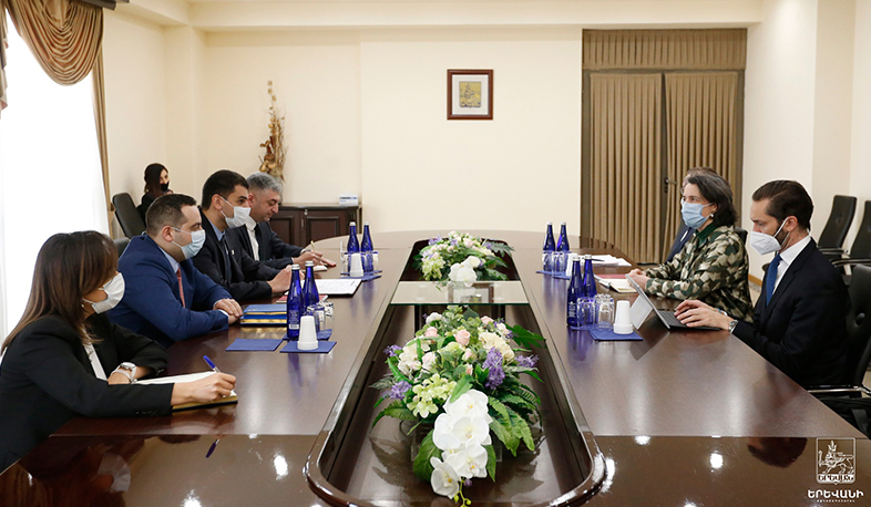 Երևանի քաղաքապետը հանդիպել է Եվրոպական ներդրումային բանկի ներկայացուցիչների հետ