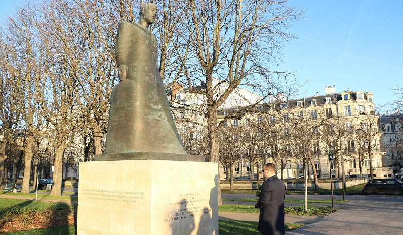 Աշխատանքային այցով Ֆրանսիայում գտնվող Զարեհ Սինանյանն այցելել է Հայաստանի էսպլանադ