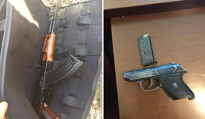 Ուժեղացված ծառայության ընթացքում ոստիկանները Երևանում հայտնաբերել են 21 միավոր սառը զենք, ինքնաձիգ, ատրճանակներ