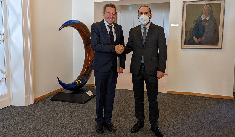 Meeting of Foreign Minister Ararat Mirzoyan with President of the ICRC Peter Maurer