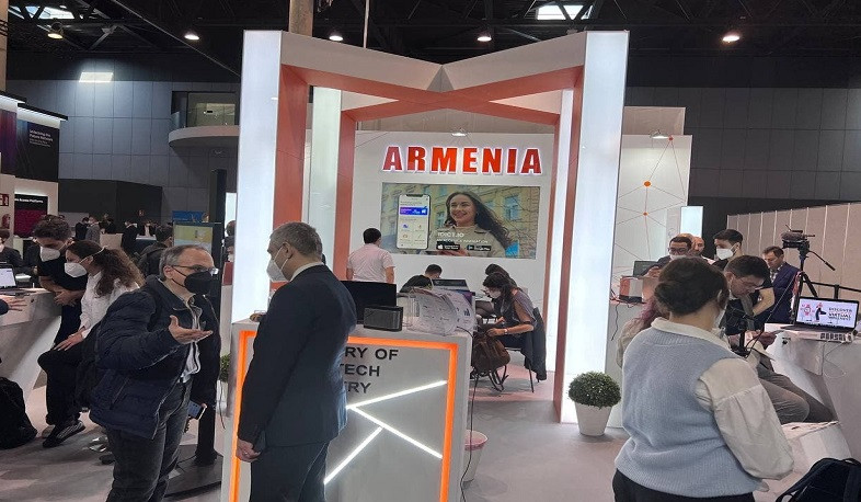 Eight specialized Armenian companies are represented at MWC Barcelona exhibition under Armenia joint pavilion