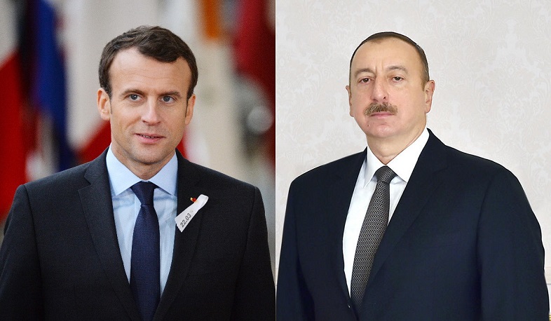 Aliyev and Macron discuss situation in Ukraine