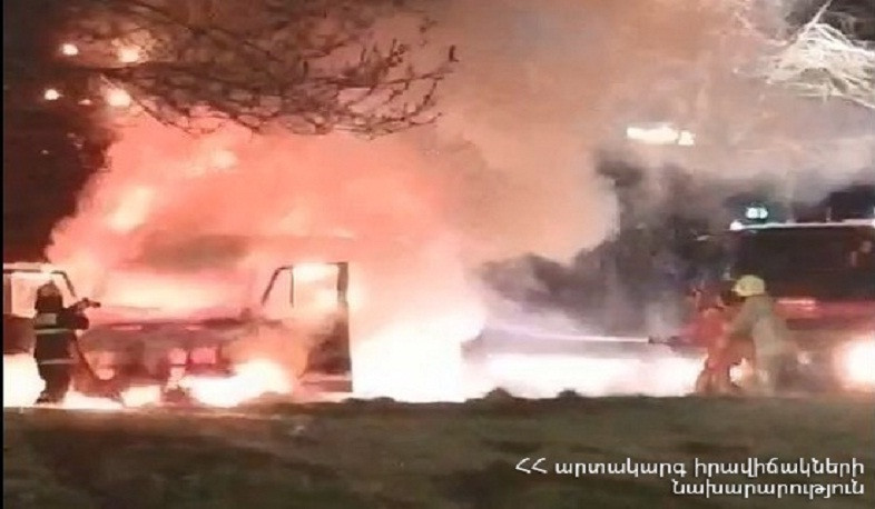 Մոլդովական փողոցի և Գայի պողոտայի խաչմերուկի մոտակայքում ավտոմեքենա է այրվել