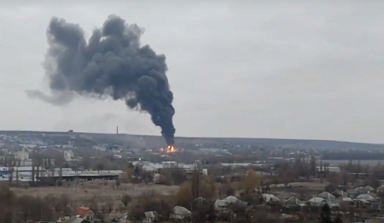 Сильный взрыв произошел в Луганске