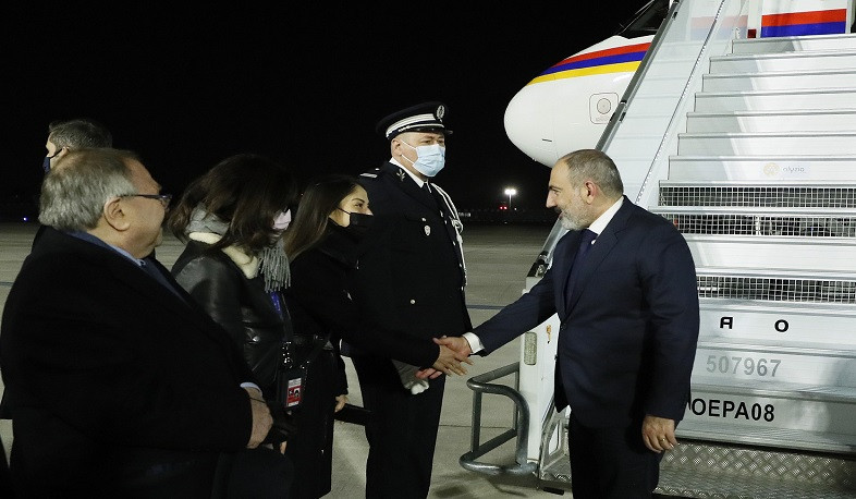 PM Pashinyan arrives in France on a working visit