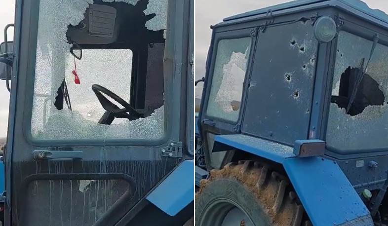 ВС Азербайджана подвергли обстрелу припаркованную в общине Нахиджеваник сельхозтехнику
