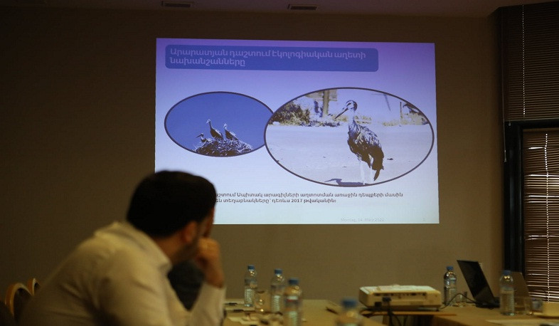 Քննարկվել է Արարատյան դաշտում սպիտակ արագիլների աղտոտման հիմնախնդիրը