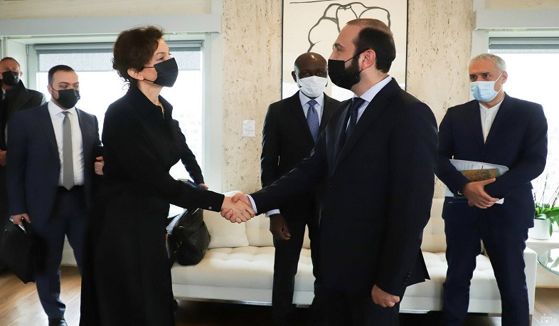 Արարատ Միրզոյանը Օդրի Ազուլեի հետ հանդիպմանը շեշտել է ՅՈՒՆԵՍԿՕ-ի անհապաղ միջամտության և ԼՂ հակամարտության գոտում անխոչընդոտ ներգրավվածության հրատապությունը