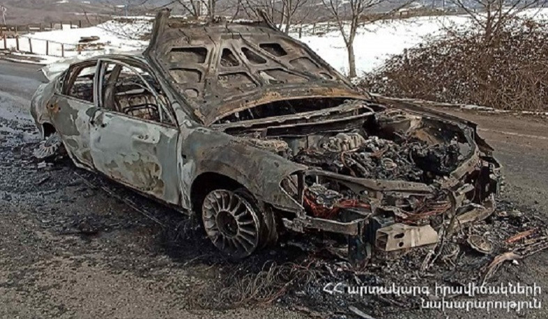 Նոյեմբերյան-Ոսկեպար ավտոճանապարհին մեքենա է այրվել