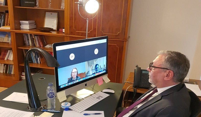 Ambassador Arzumanyan briefed his Finnish counterparts on recent developments around Artsakh