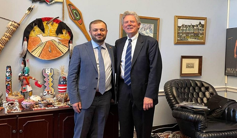 RA NA deputies meet with Congressmen Frank Pallone and Jackie Speier on Artsakh issue