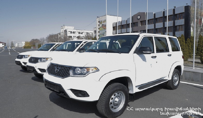 Փրկարարական հիդրավլիկ սարքավորումներ և UAZ Patriot մակնիշի 3 ավտոմեքենա՝ ՌԴ ԱԻՆ-ից