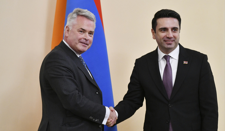 RA NA President Alen Simonyan receives delegation led by Head of Great Britain-Armenia Friendship Group of UK Parliament