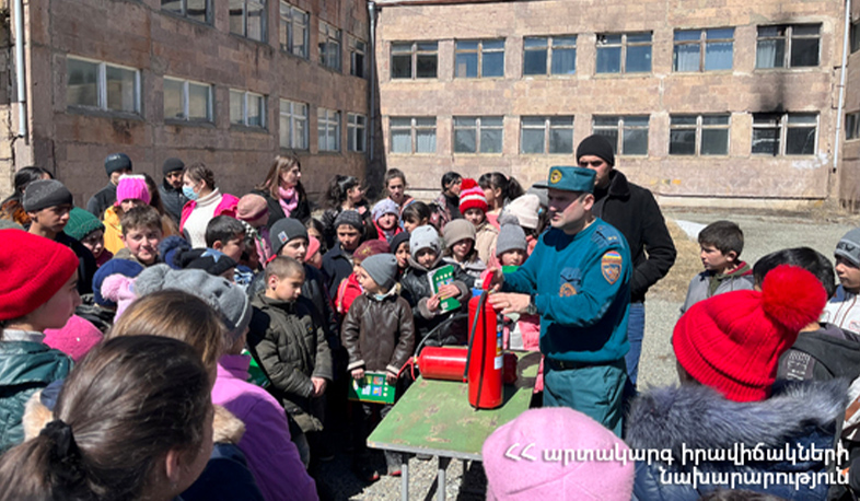 Երեխաների անվտանգության և դիմակայունության բարձրացումը մարզերում. ուսումնավարժություն դպրոցներում