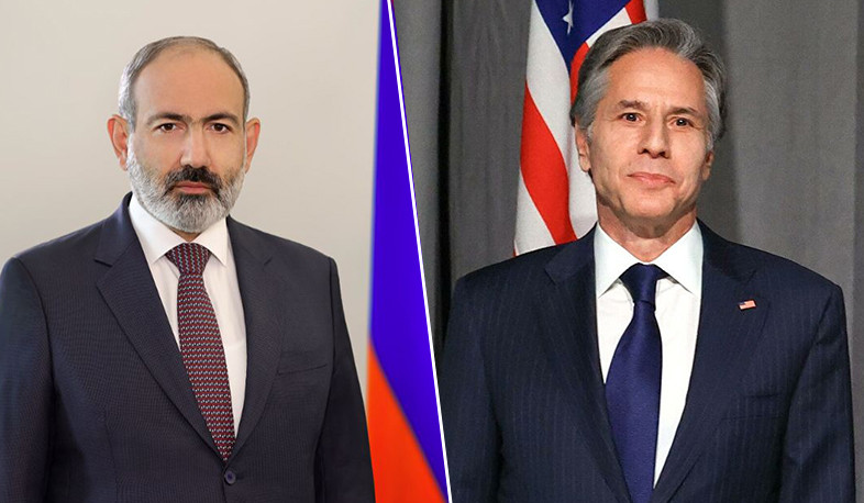 Nikol Pashinyan briefs Antony Blinken on situation in Artsakh and evaluates US targeted response