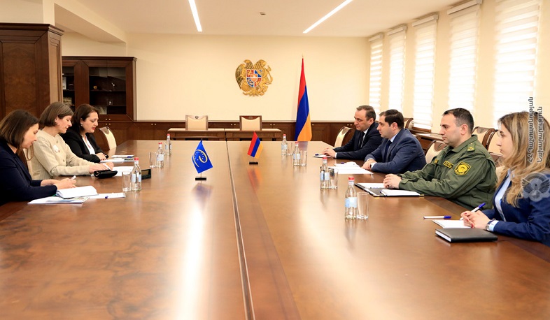 Armenia’s Defense Minister received Head of Council of Europe Armenia office