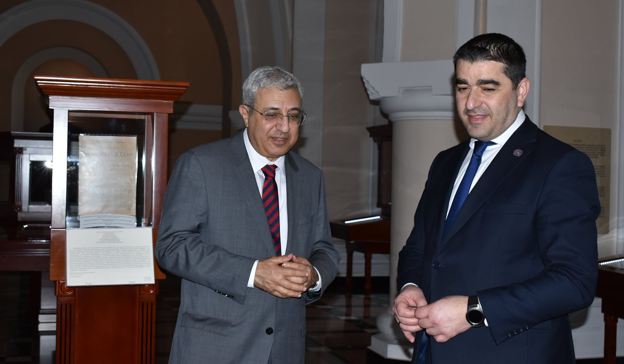 Georgian Parliament Speaker visits Armenian Matenadaran