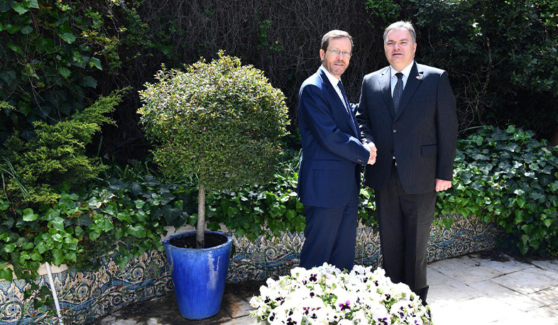 President of Israel welcomed Ambassador of Armenia Arman Akopian