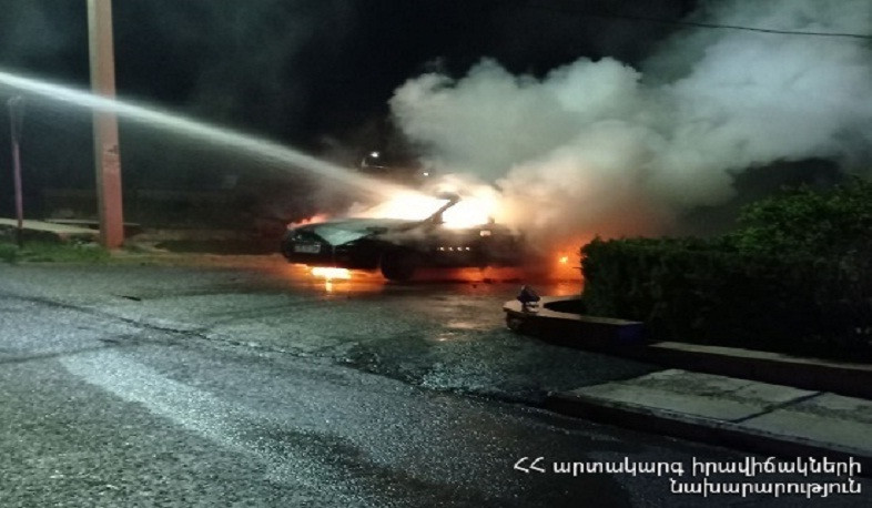 Ագարակ գյուղում այրվել է ավտոմեքենա