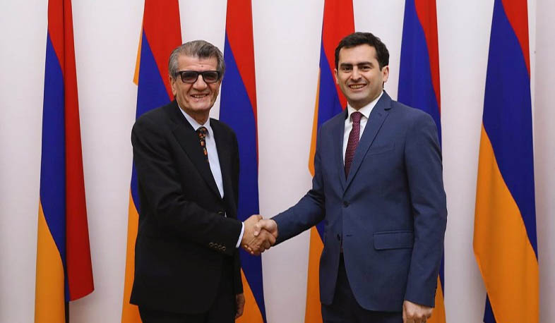 Hakob Arshakyan met with Australian-Armenian philanthropist Heros Dilanchyan