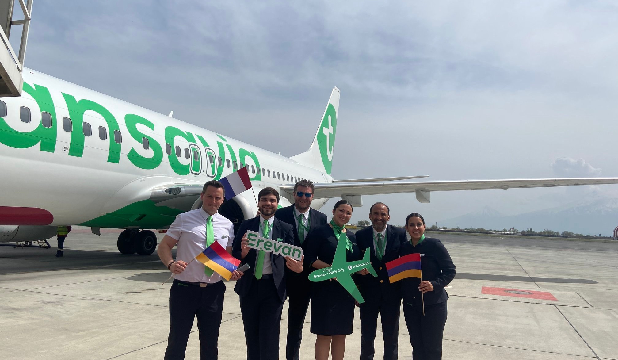 Transavia started operating flights on route Paris-Yerevan-Paris
