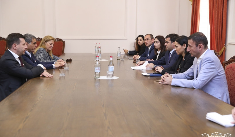 NA Vice President Hakob Arshakyan and Members of Armenia-Israel Friendship Group Meet with Delegation of Kneset