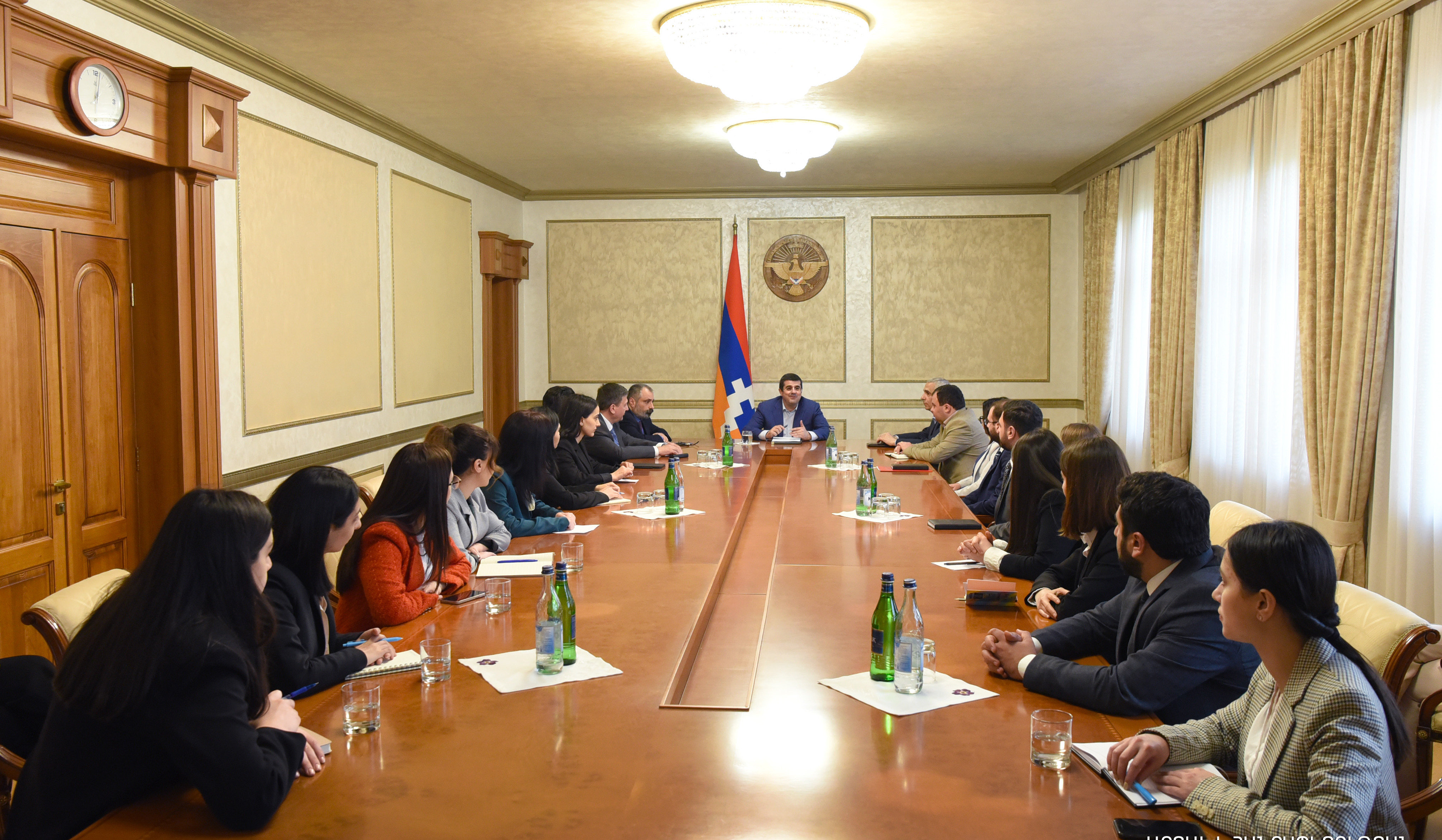 Արայիկ Հարությունյանը ՀՀ ԱԳՆ առընթեր դիվանագիտական դպրոցի ունկնդիրներին է ներկայացրել Արցախի առջև ծառացած հիմնախնդիրները