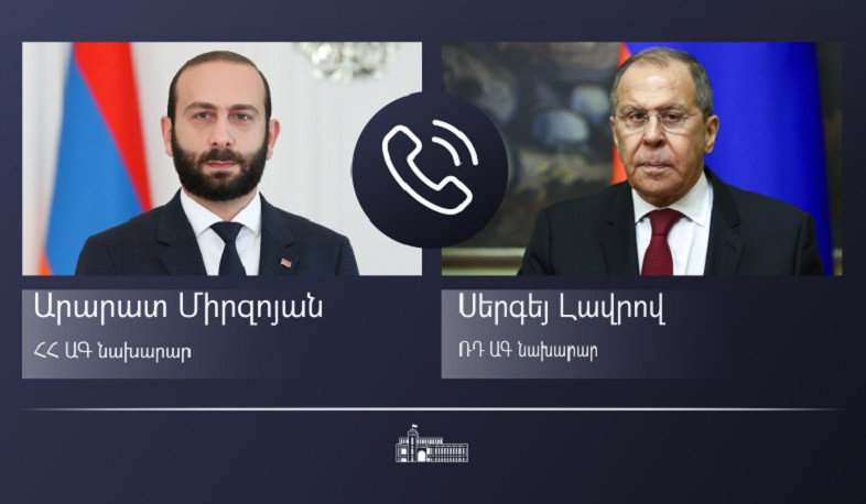 During telephone conversation with Lavrov Mirzoyan reaffirmed Armenia’s position to negotiate around a comprehensive peace treaty with Azerbaijan