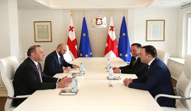 ER TŞ katibi və Gürcüstanın baş naziri regional təhlükəsizlik vəziyyəti ilə bağlı bir sıra məsələləri müzakirə ediblər