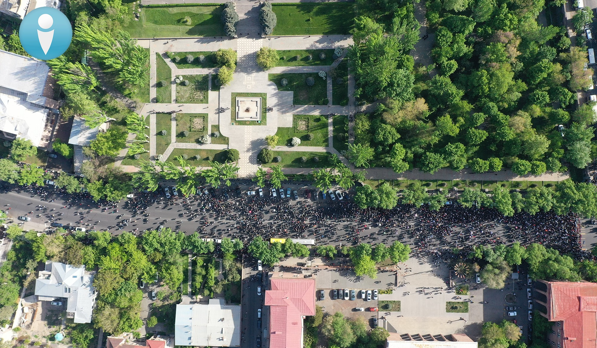 Ժամը 17:06-ի դրությամբ Բաղրամյան պողոտայի՝ Ազգային ժողովին հարող հատվածում գտնվել է շուրջ 5000 մարդ. ԻՔՄ