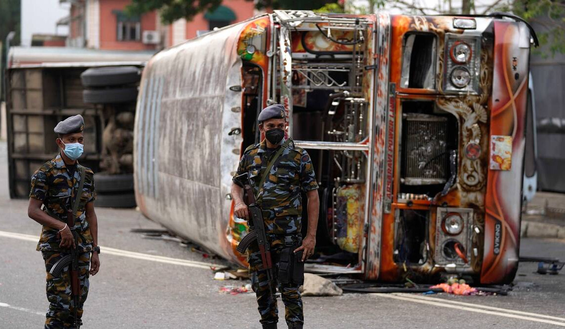 Military rescues Sri Lanka's Prime Minister in pre-dawn operation as violent clashes leave eight dead