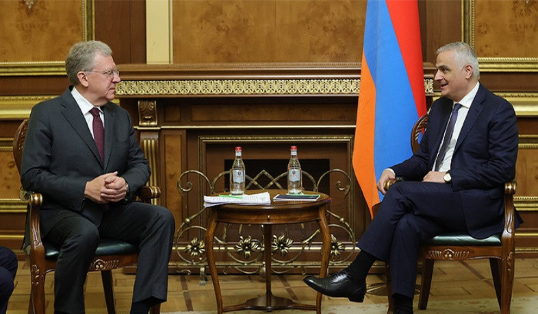 Mher Grigoryan and Alexei Kudrin discussed issues on agenda of Armenian-Russian relations