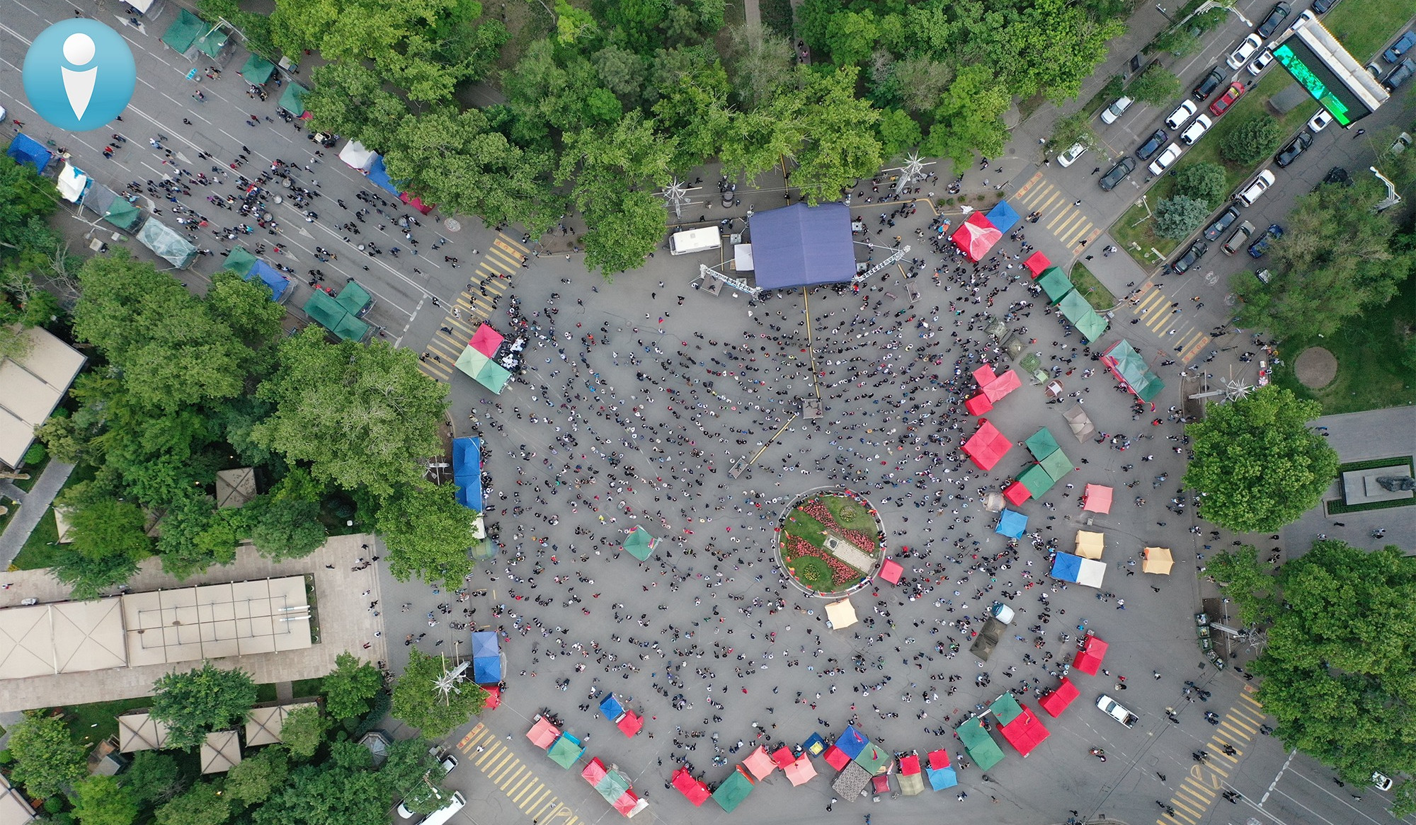 Ժամը 19:31-ի դրությամբ Ֆրանսիայի հրապարակում և հարակից տարածքներում եղել է շուրջ 2800 մարդ. ԻՔՄ