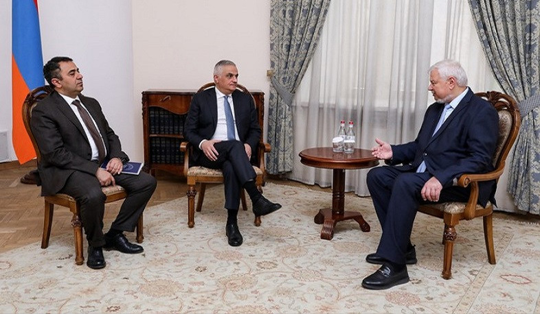 Mher Grigoryan və Ancey Kaspşik nəqliyyatın blokdan çıxarılması istiqamətində aparılan işləri müzakirə ediblər