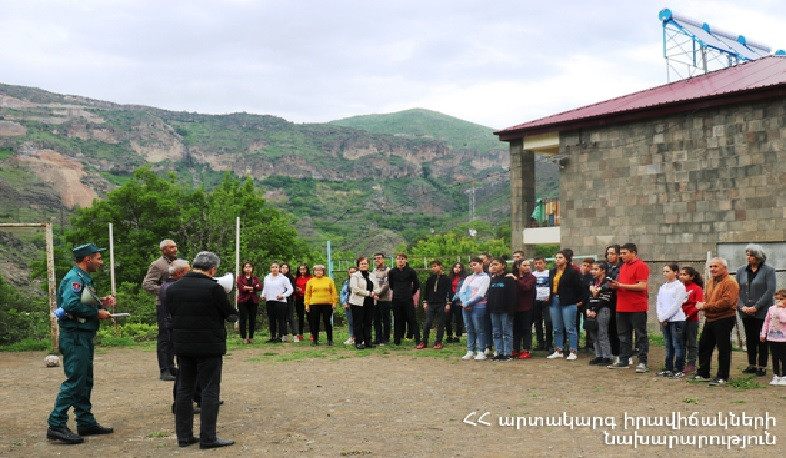 «Երեխաների անվտանգության և դիմակայունության հզորացումը» թեմայով վարժանքներ Սյունիքում