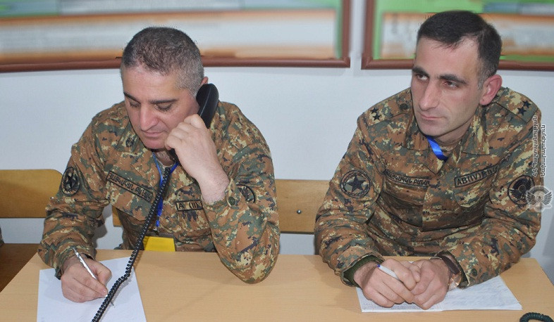 Ստուգվել են սպաների՝ մարտի ընթացքում նպատակային որոշումների կայացման ունակությունները