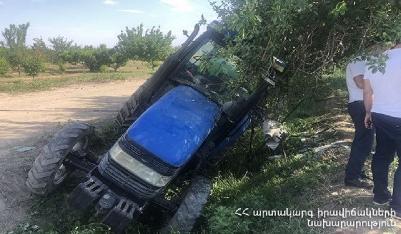Այգավան գյուղում տրակտորը շրջվել է. վարորդը տեղում մահացել է