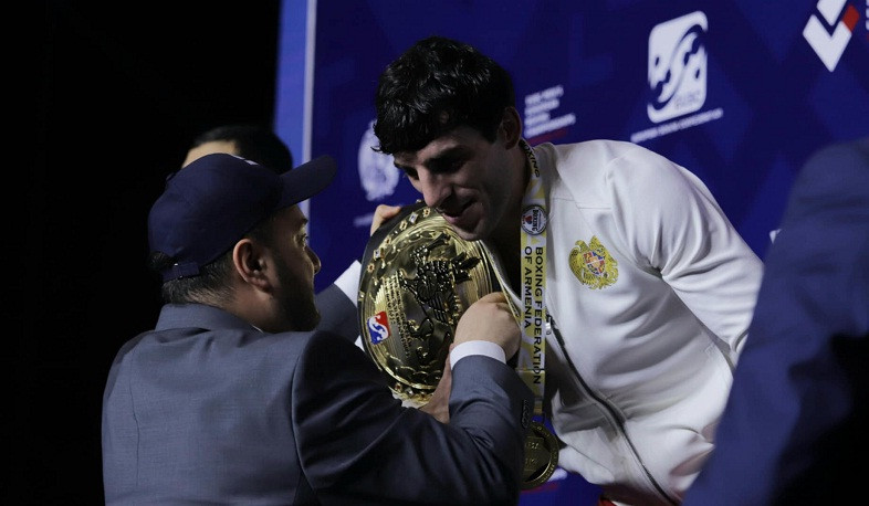 Եվրոպայի եռակի չեմպիոն Հովհաննես Բաչկովի պարգևատրման արարողությունը