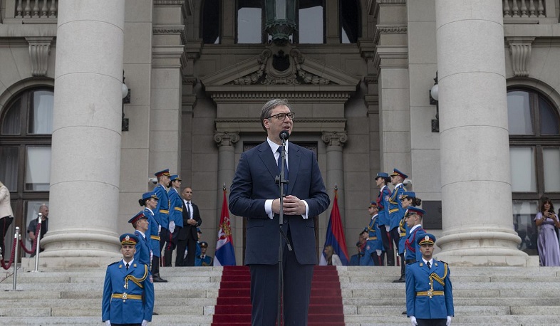 Serbian president commits to country's EU membership path in inaugural speech