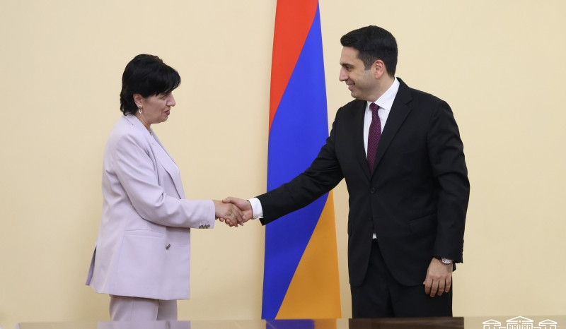 Alen Simonyan Artsax nümayəndə heyətini qəbul edib