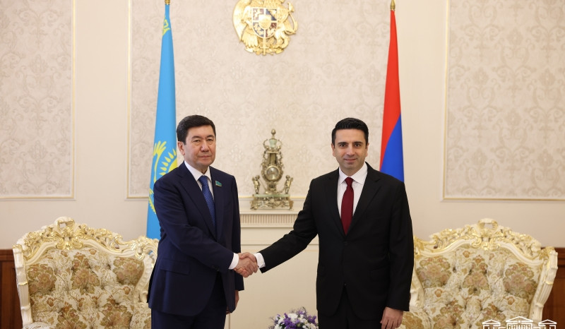 I’ve returned to my native places, here everything’s familiar to me and I’ll never forget Mount Ararat: Speaker of Mazhilis of Kazakhstan to Alen Simonyan