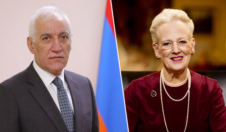 President Vahagn Khachaturyan sent a congratulatory message to Queen Margrethe II of Denmark