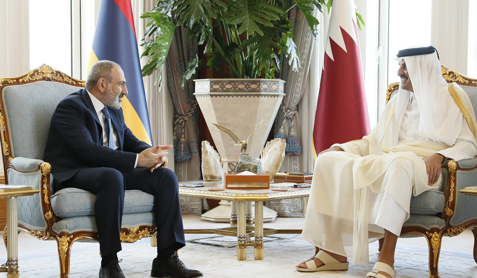 ՀՀ վարչապետը և Կատարի էմիրը քննարկել են երկու երկրների համագործակցության զարգացմանը վերաբերող հարցեր