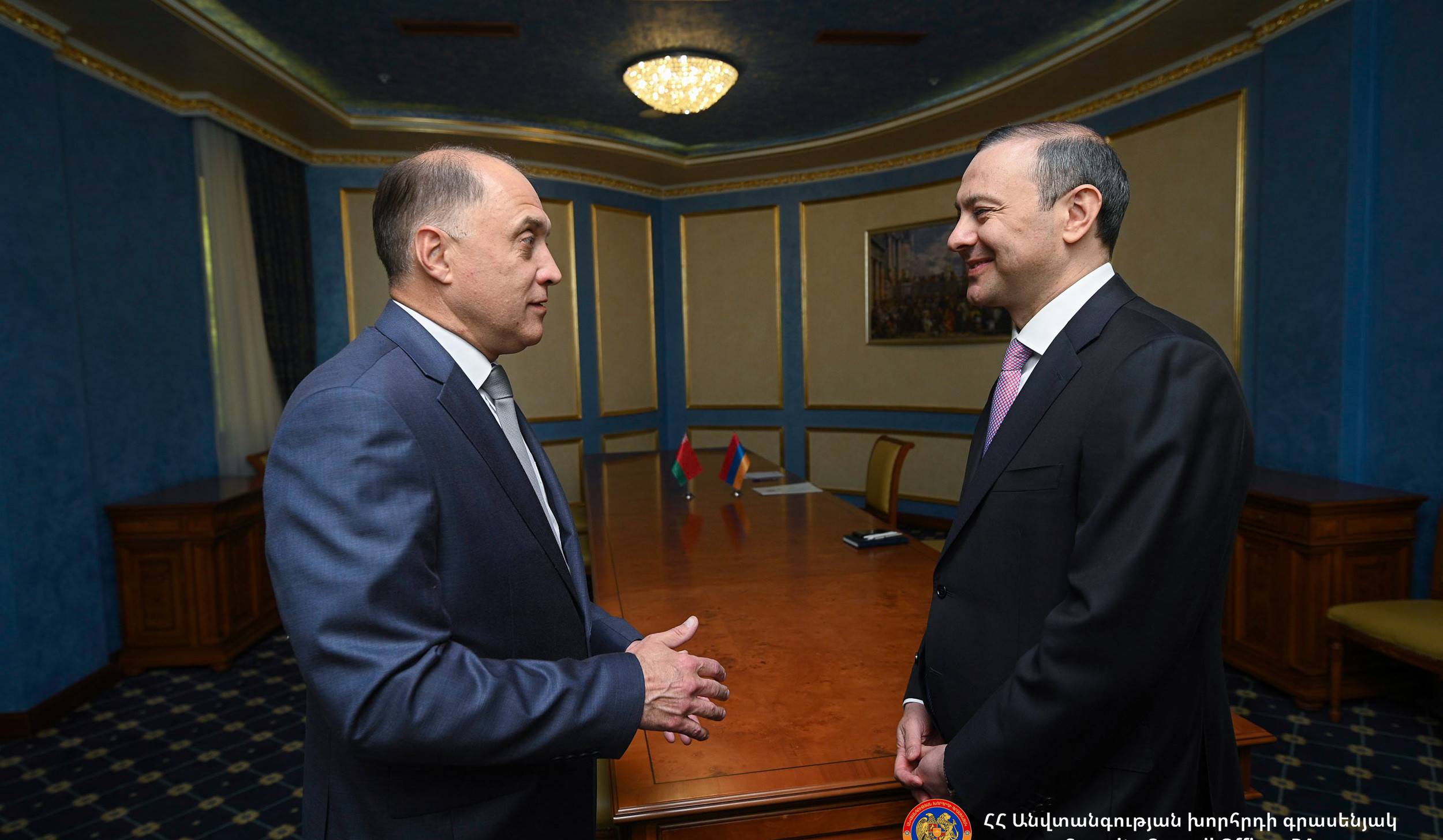 Армен Григорян и государственным секретарь Совета безопасности Республики Беларусь обсудили вопросы, касающиеся повестки армяно-белорусского сотрудничества