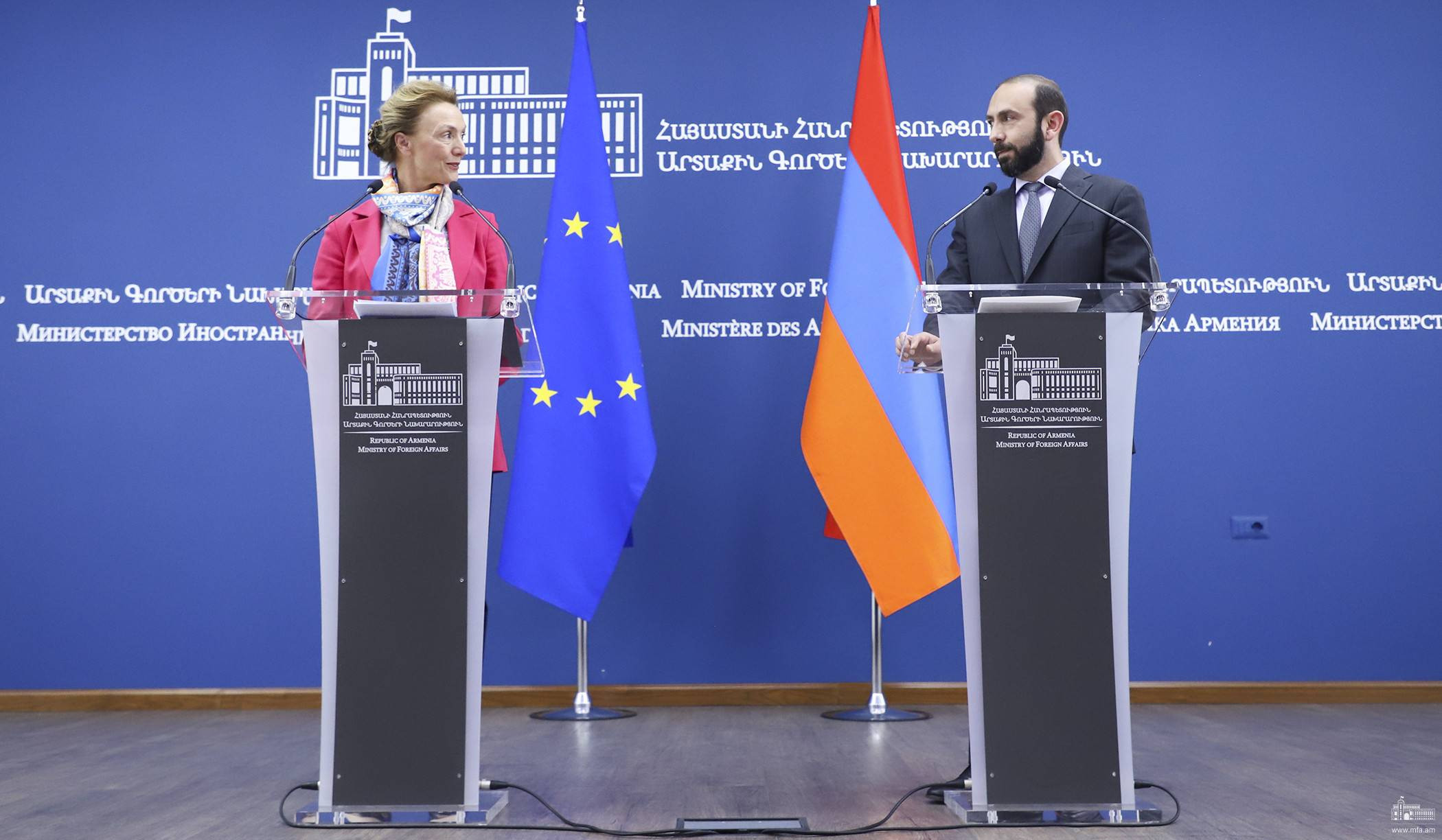 Statement for Press of Foreign Minister of Armenia Ararat Mirzoyan following meeting with Secretary General of Council of Europe Marija Pejčinović Burić