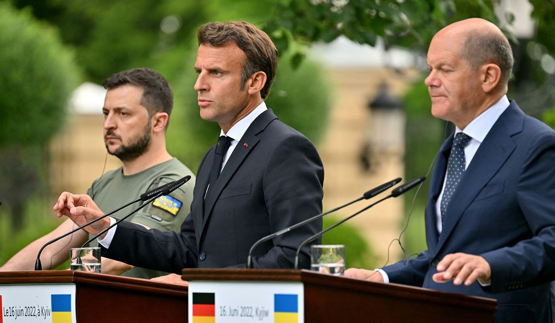 United States said Macron and Scholz refused to comply with Zelensky's request