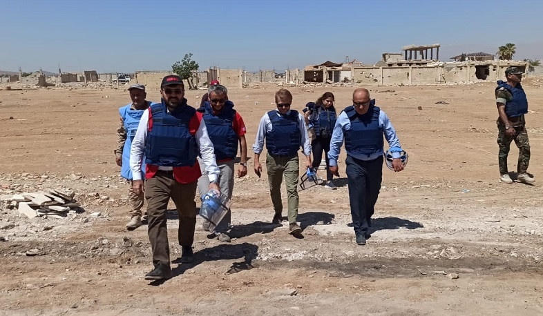 Results of the work of Armenian deminers in Daraya region were presented to adviser of Russian Embassy in Syria
