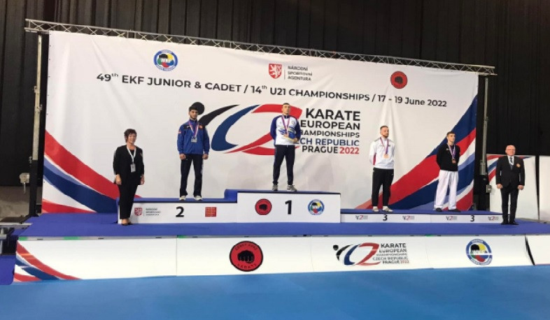 Եղիշե Ալեքսանյանը՝ կարատեի Մ21 տարեկանների Եվրոպայի առաջնության արծաթե մեդալակիր